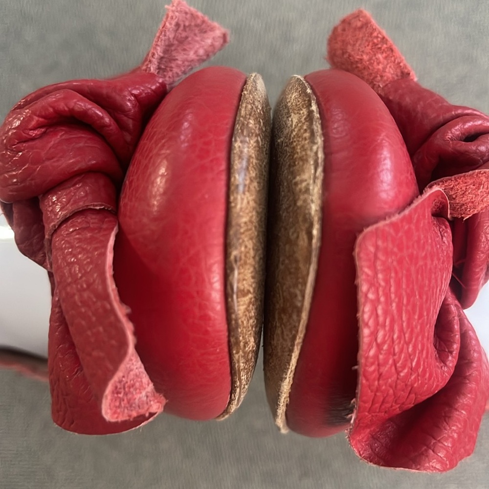🤑 Ferca ❤️ 81 Red Leathers Ballerina Flats - Picture 7 of 9